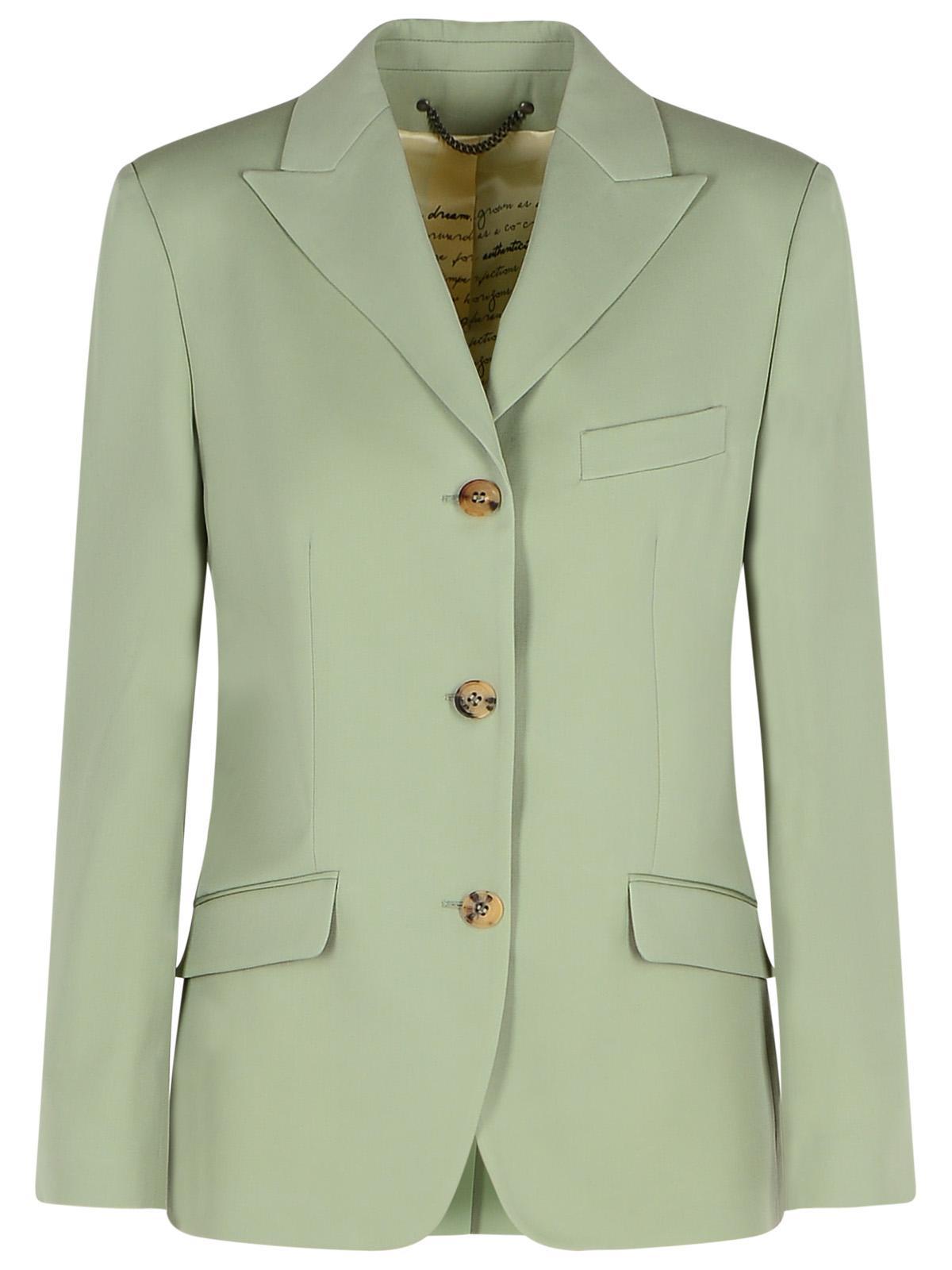 golden goose nima green virgin wool blazer