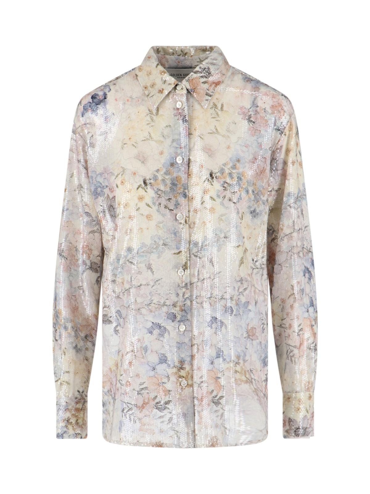 golden goose pleated shirt