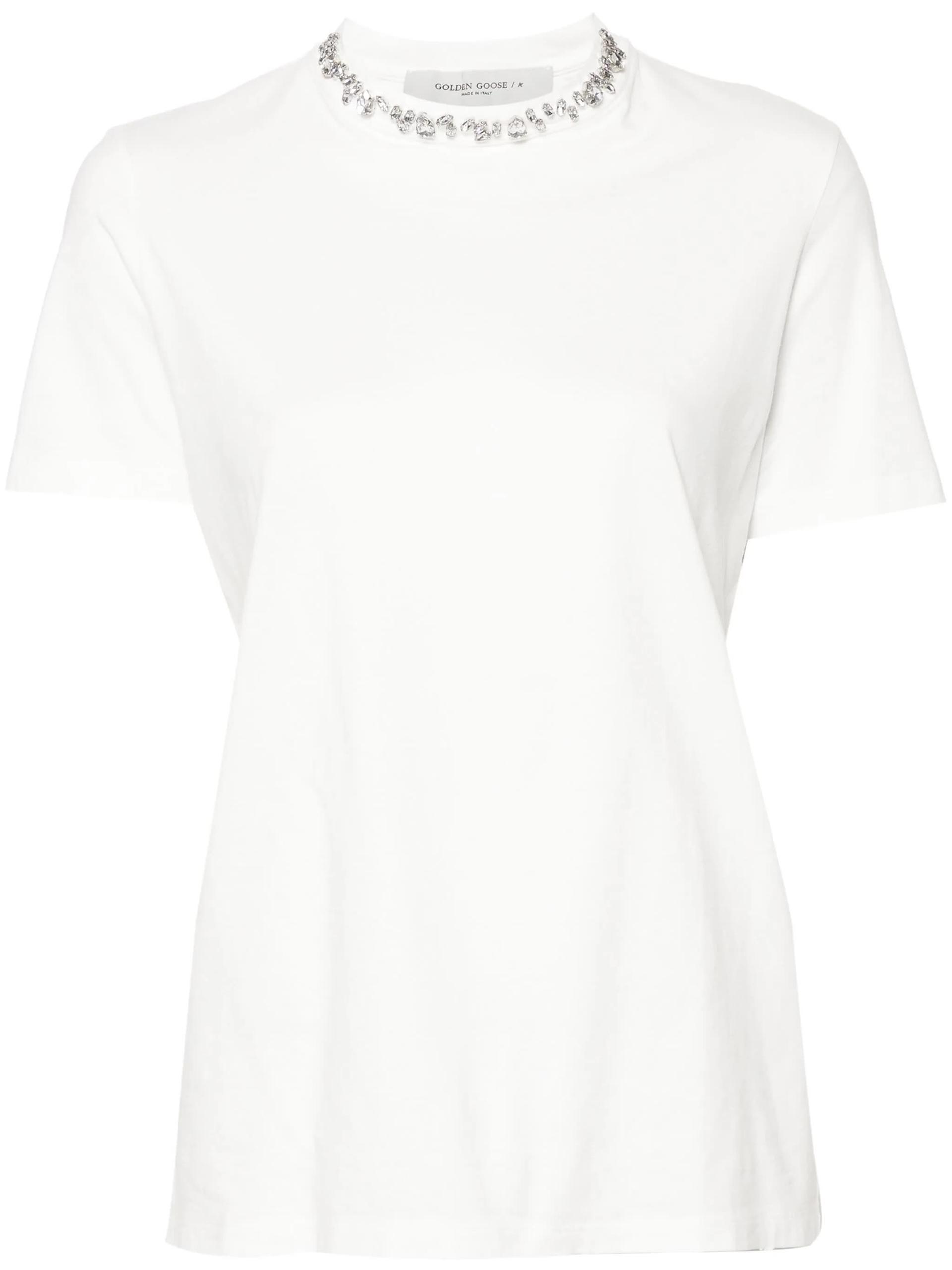 golden goose regular t-shirt white - women
