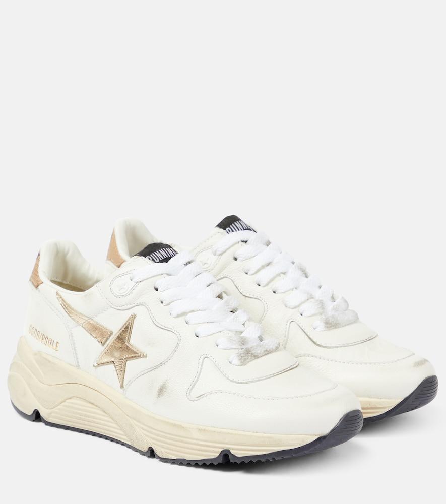 golden goose running sole leather sneakers