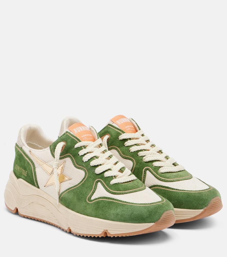 golden goose running suede sneakers