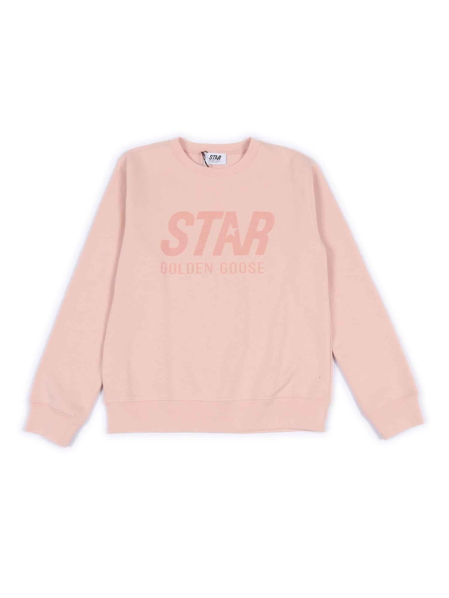 golden goose star girls crewneck regular sweatshirt new logo print