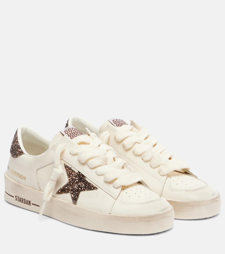 golden goose stardan embellished leather sneakers
