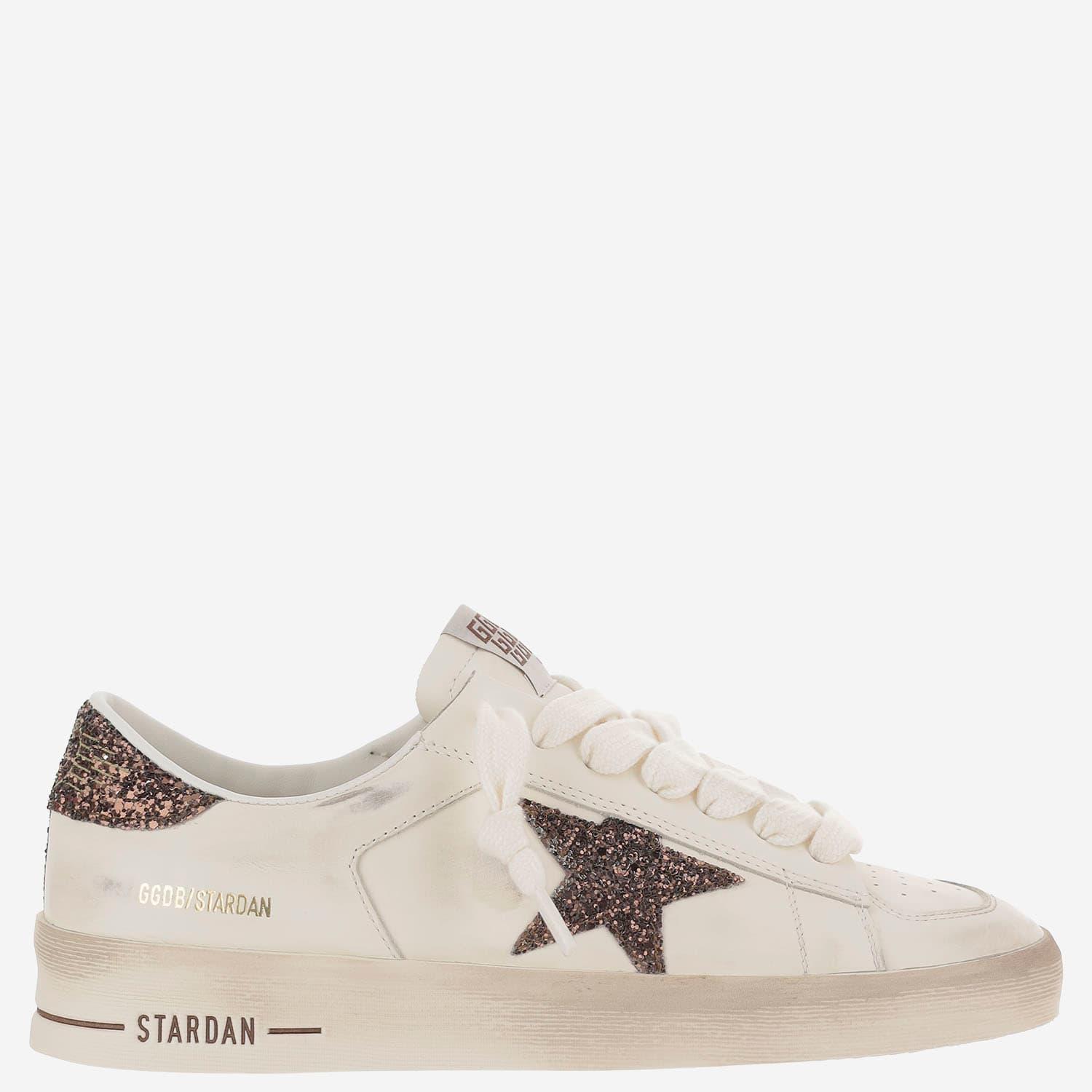 golden goose stardan leather sneakers