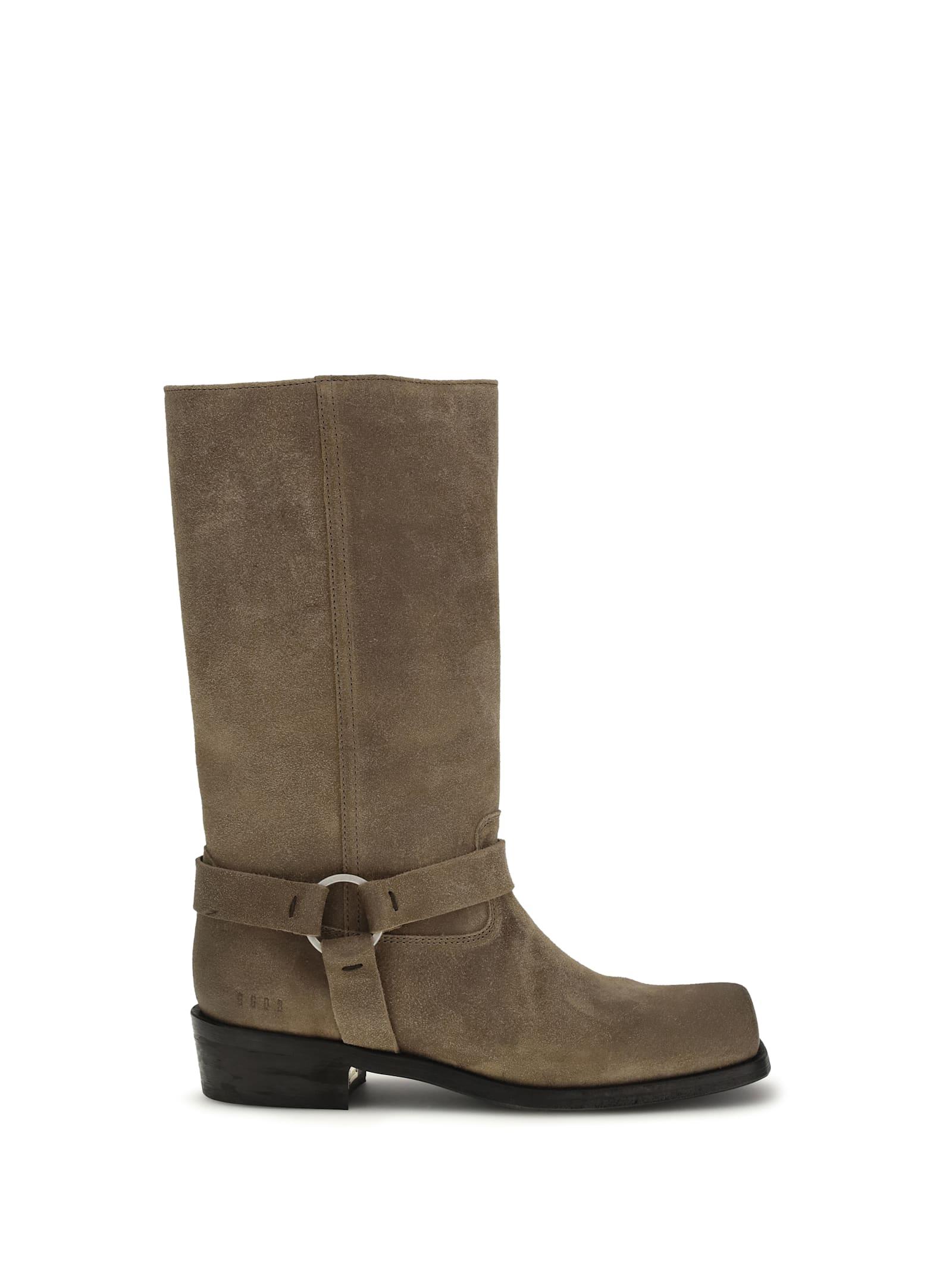 golden goose suede biker boots