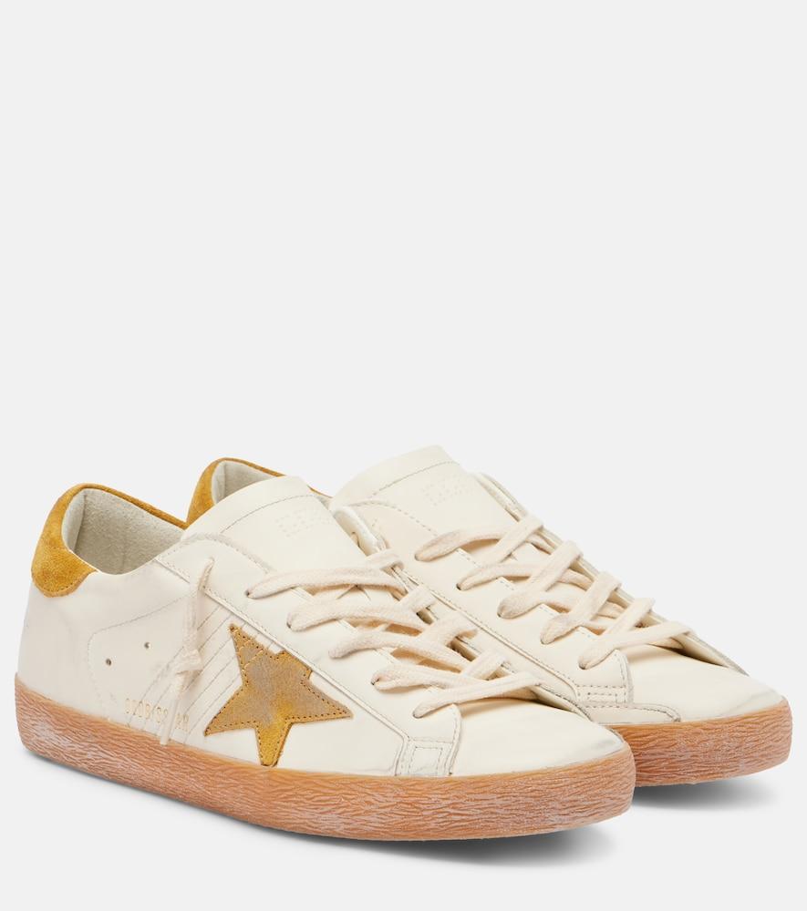 golden goose super star leather sneakers