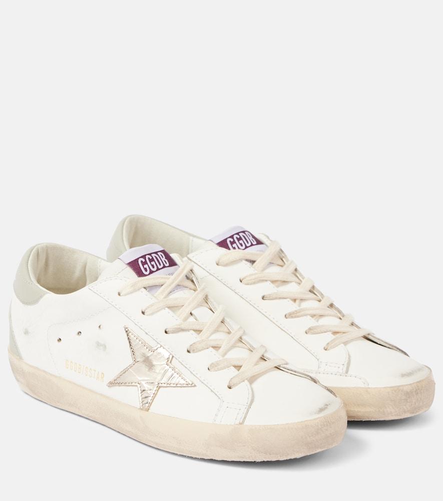 golden goose super star leather sneakers