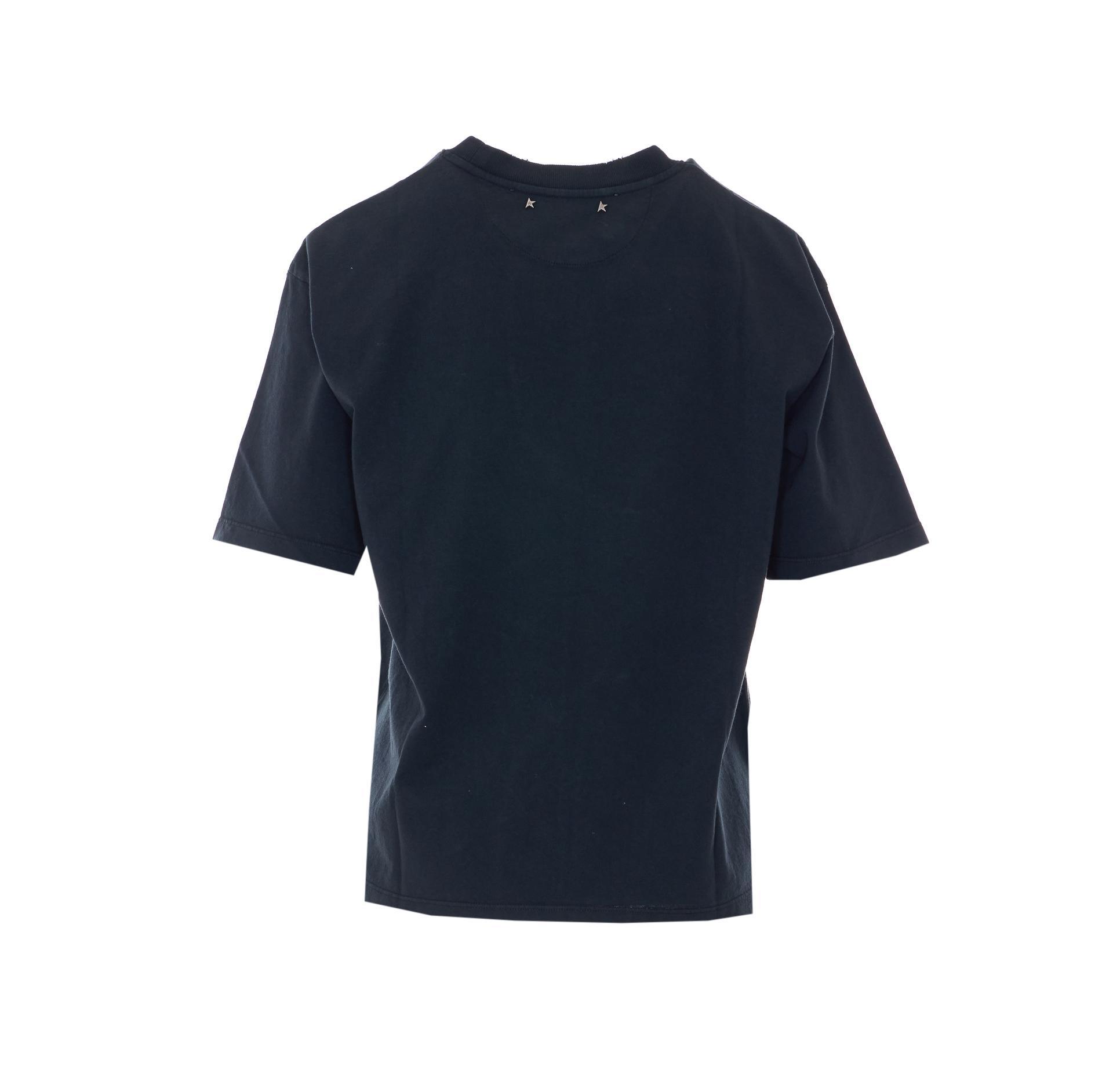 golden goose t-shirts and polos black cotton - women
