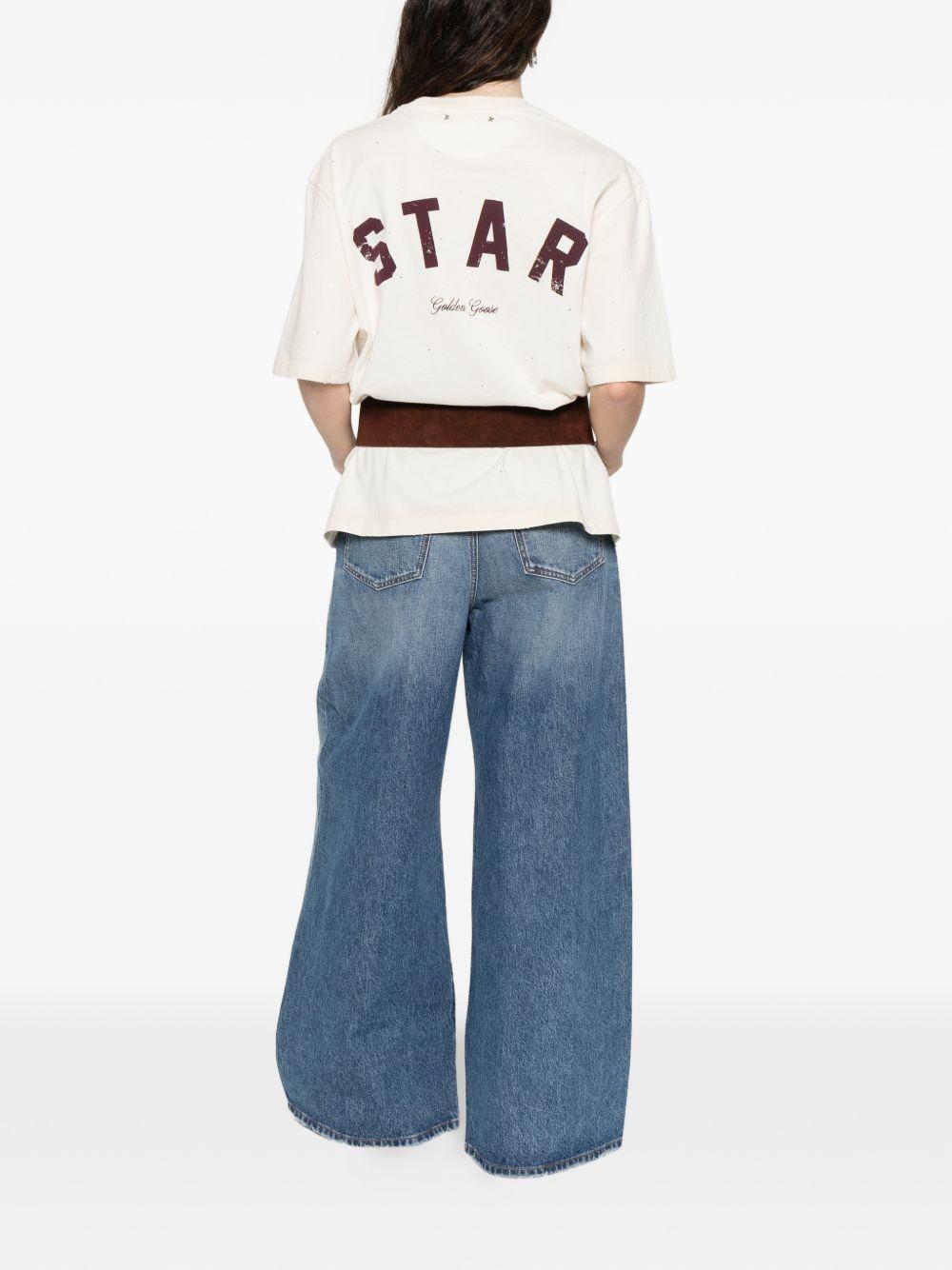 golden goose t-shirts and polos white cotton - women