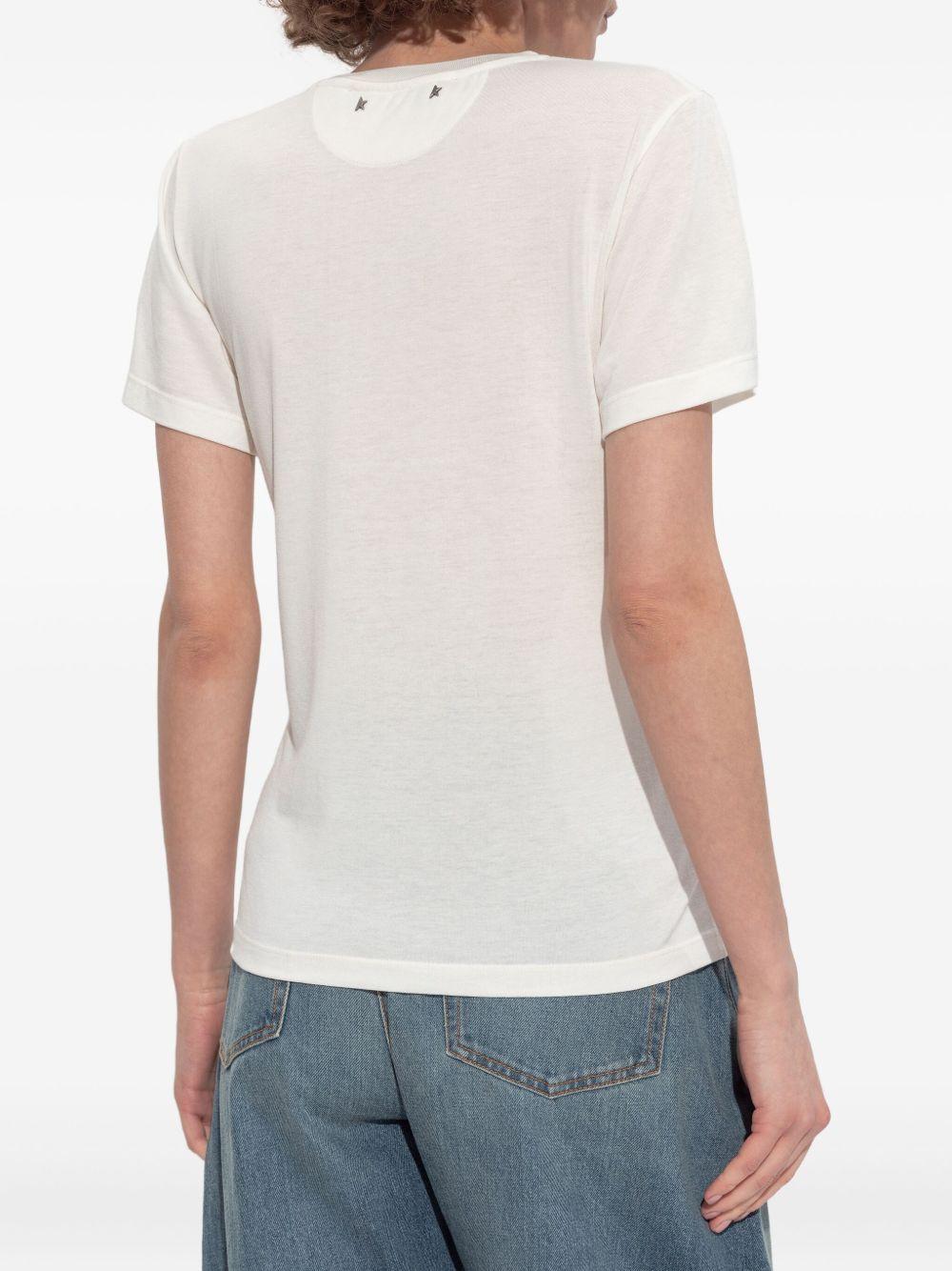 golden goose t-shirts and polos white viscose - women
