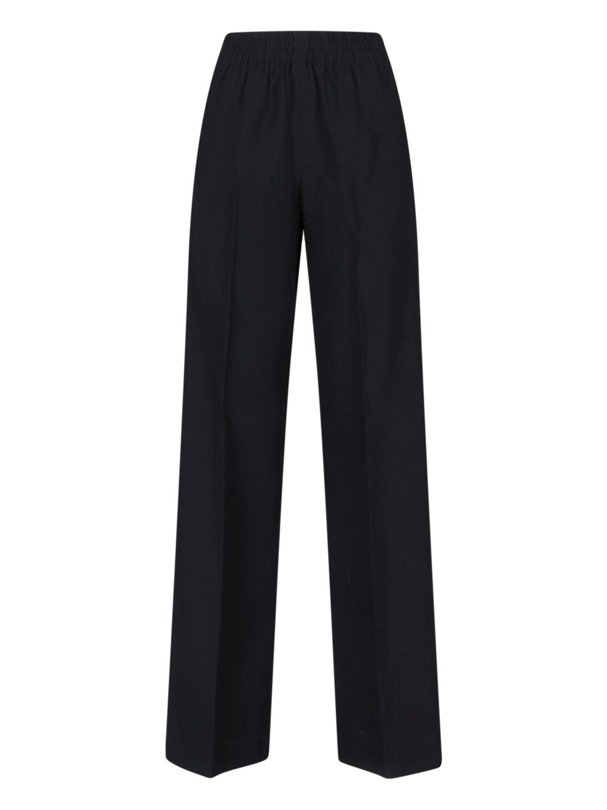 golden goose trousers black virgin wool - women