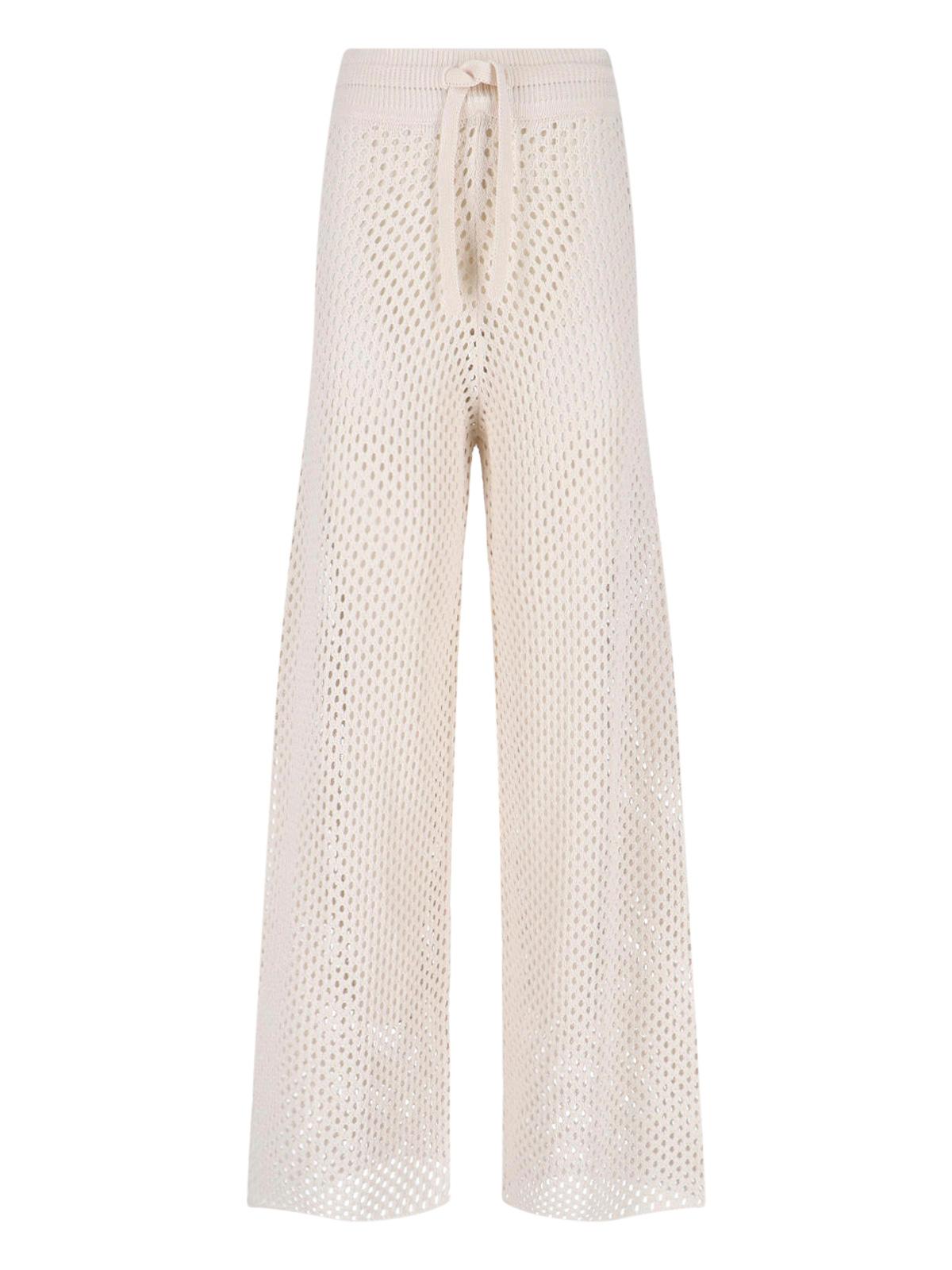 golden goose trousers white cotton - women