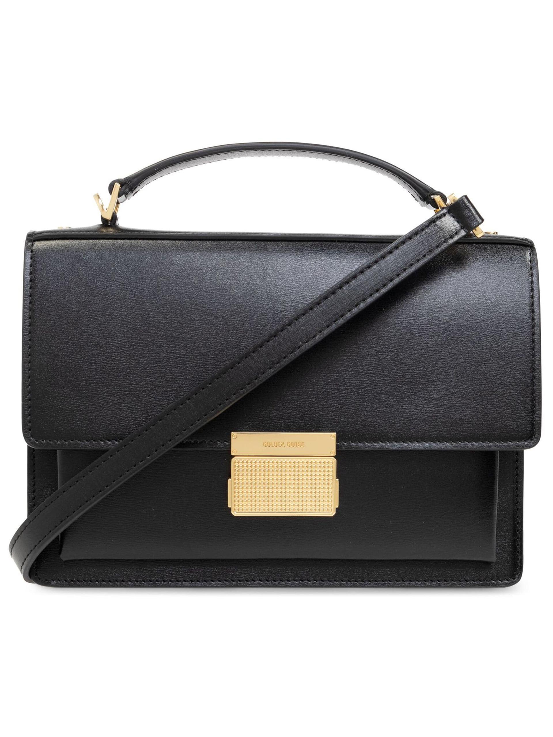 golden goose venezia bag palmellato leather black borsa - women