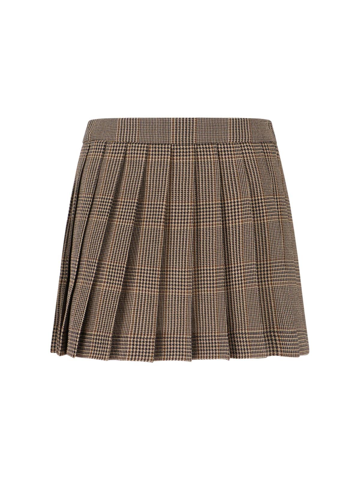 golden goose virgin wool mini skirt