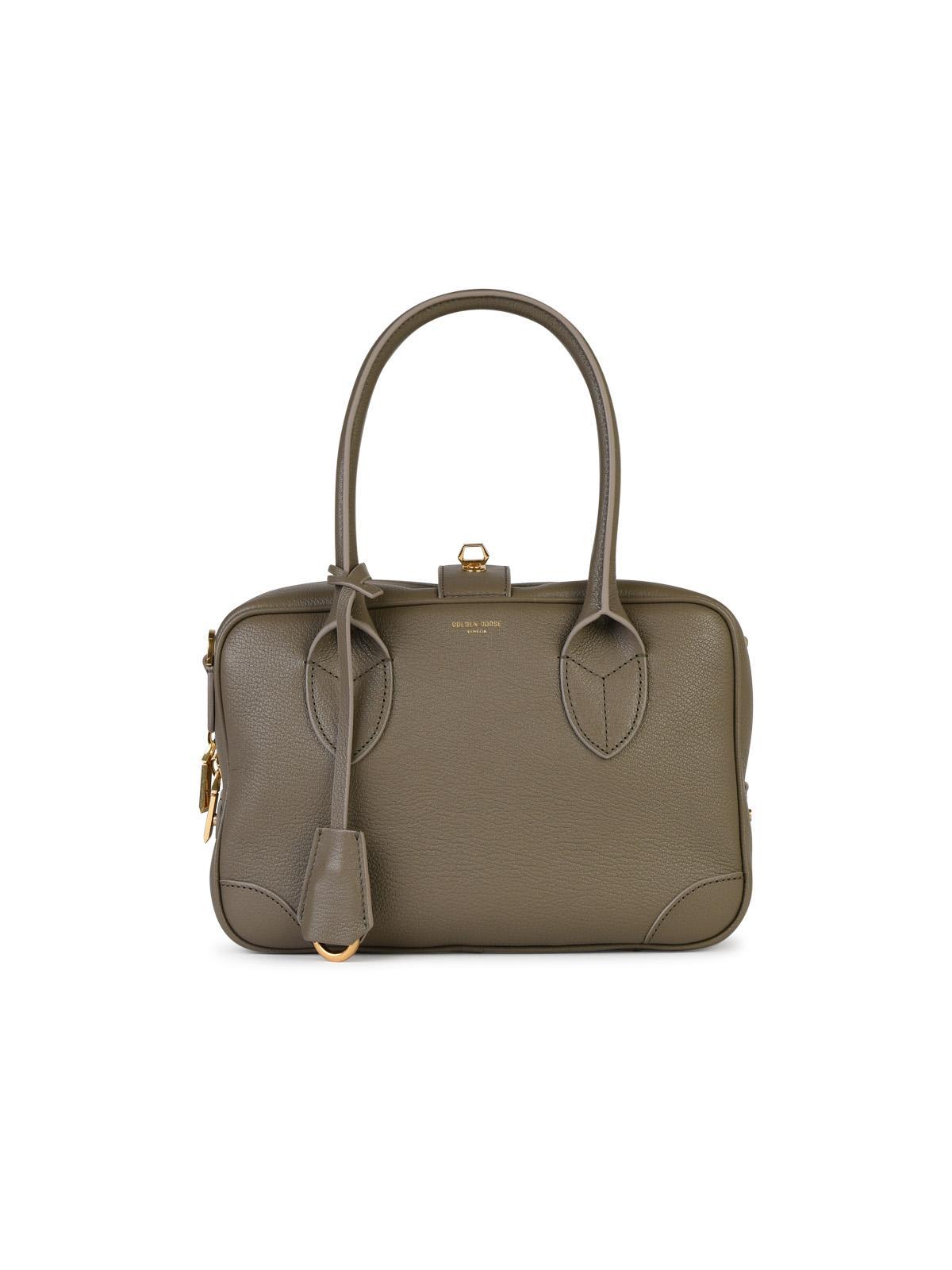 golden goose vita beige leather top case