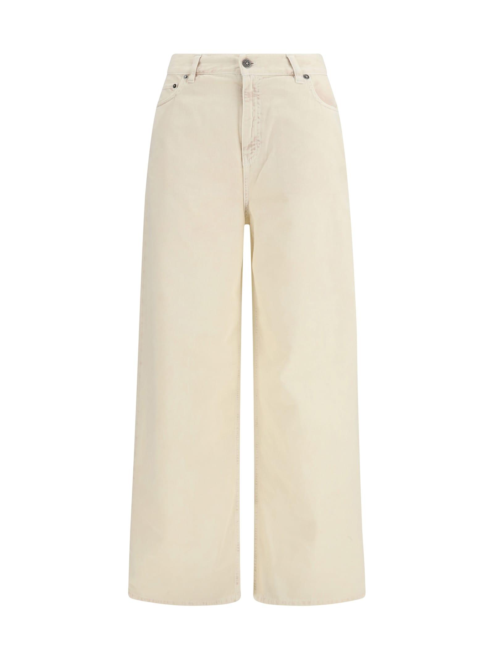 golden goose wide-leg cotton denim jeans
