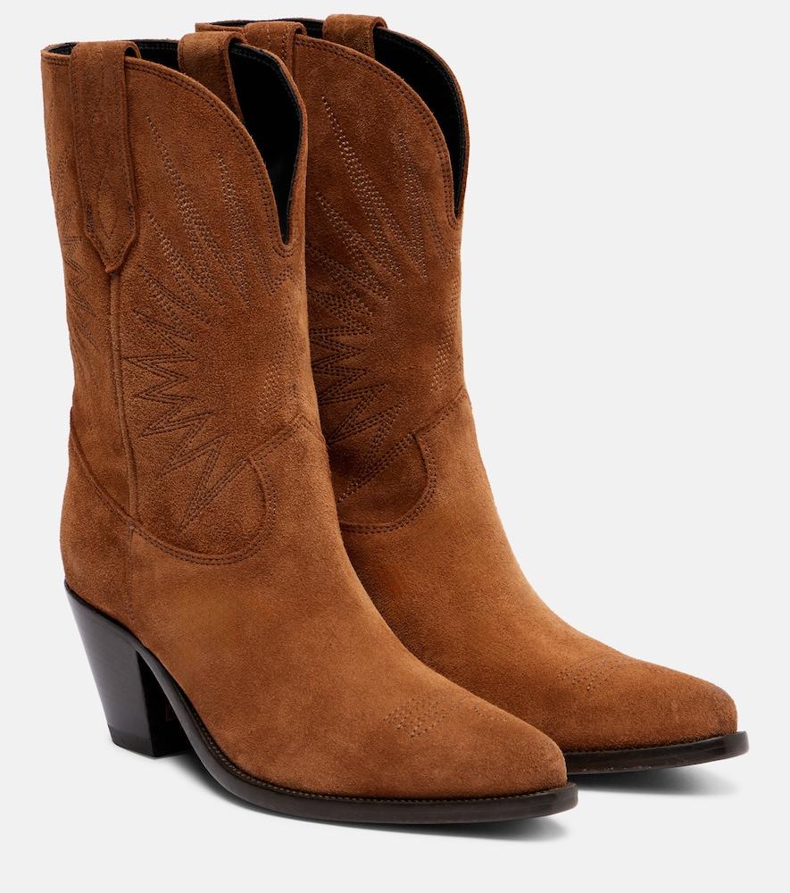 golden goose wish star 70 suede cowboy boots