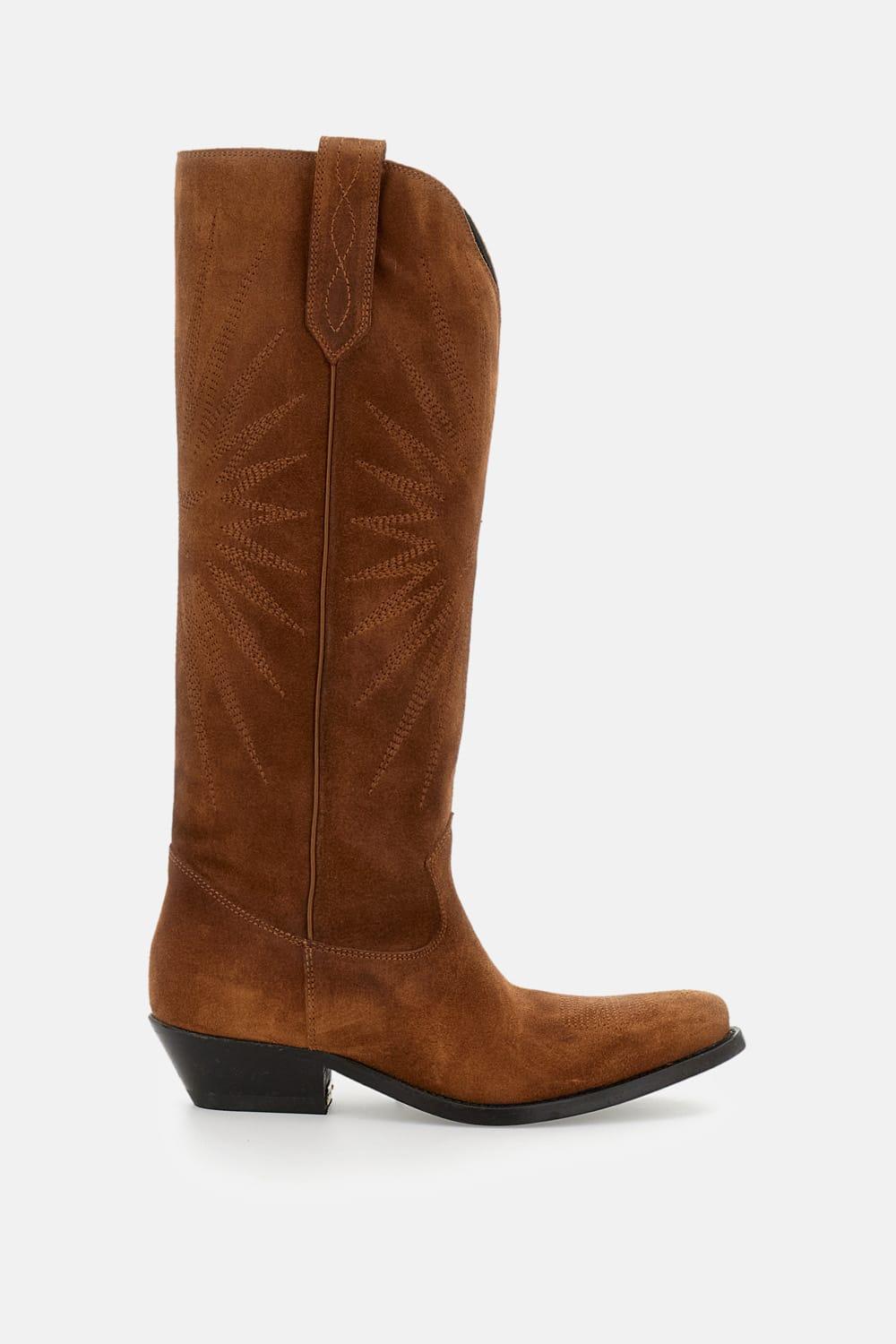 golden goose wish star suede boots