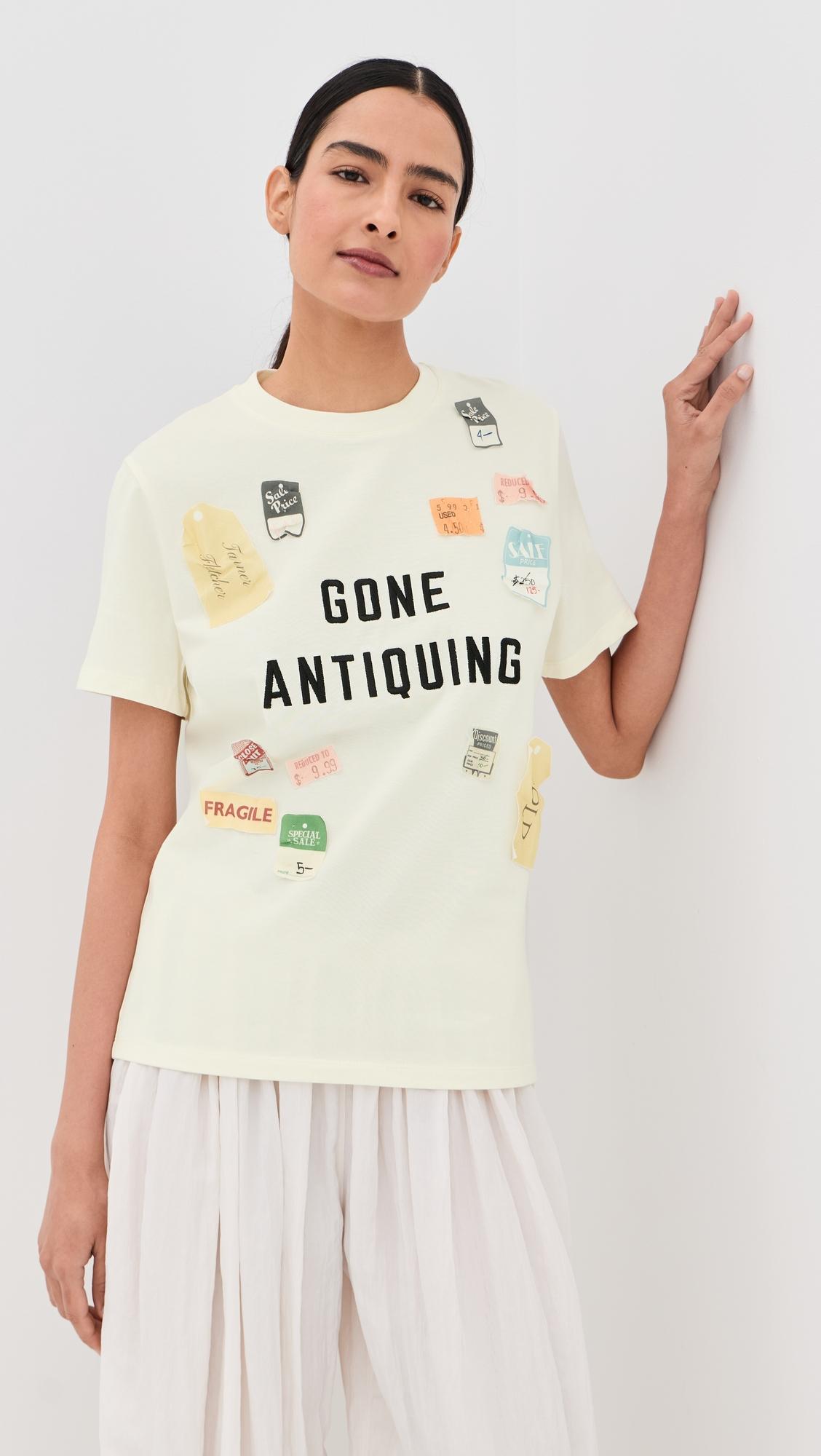 gone antiquing applique tee