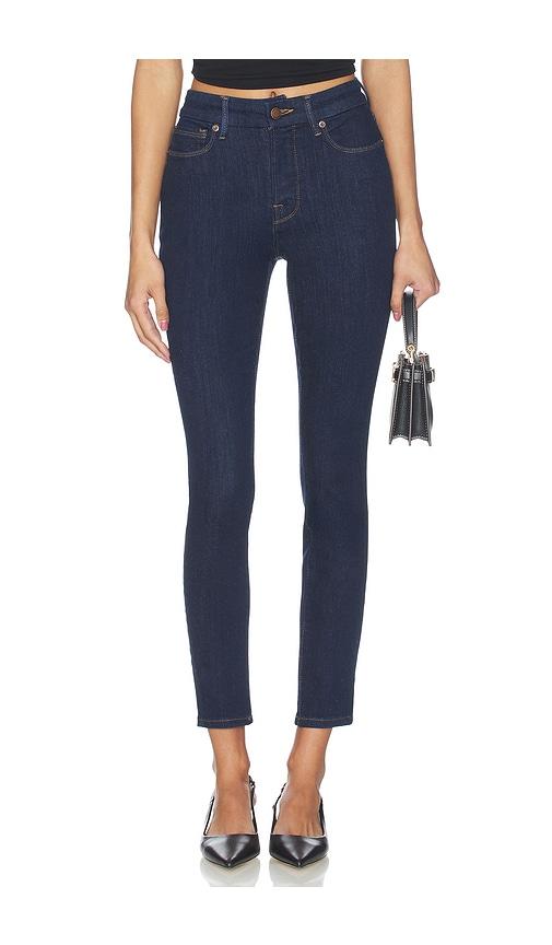 good american good legs skinny jeans in navy.