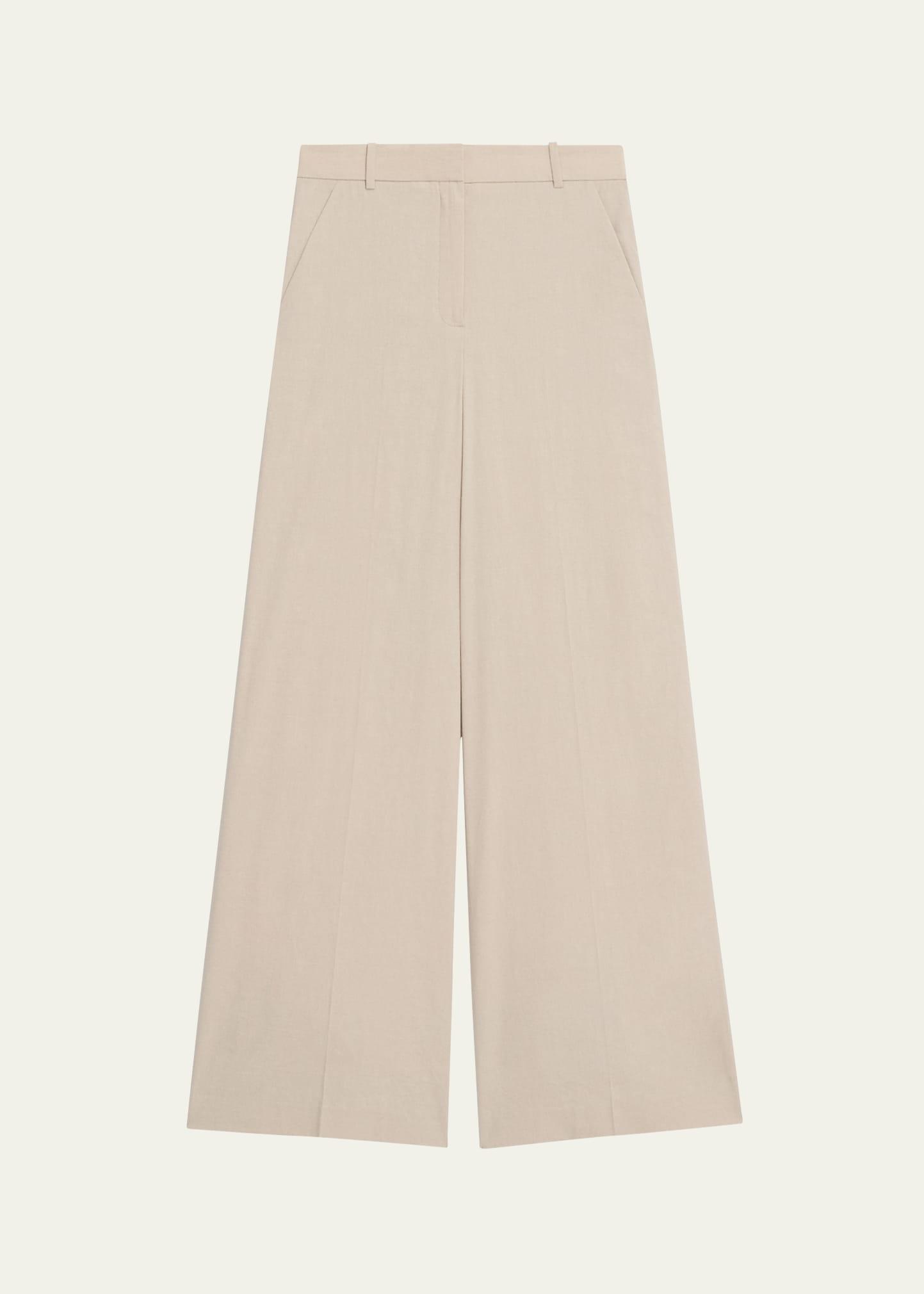 good crunch high-waist wide-leg trousers