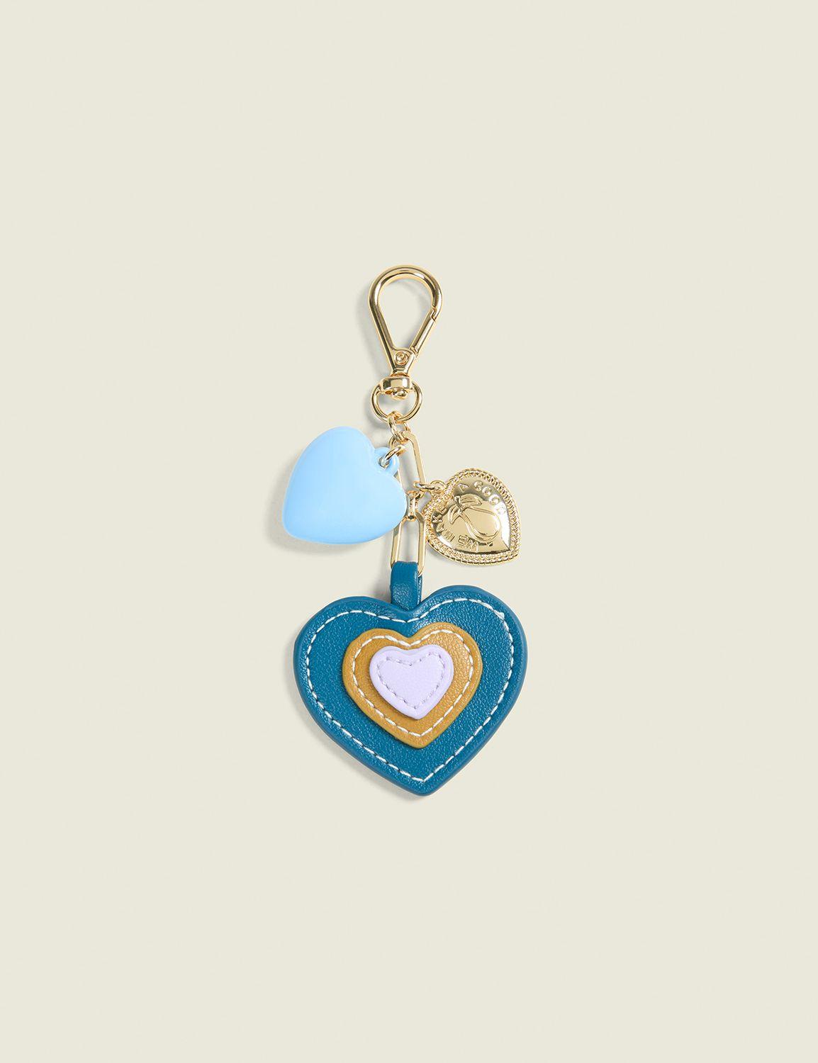 good pear heart bag charm