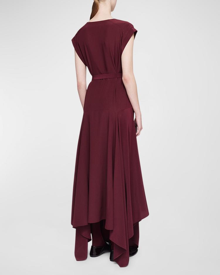 goodman handkerchief silk maxi dress