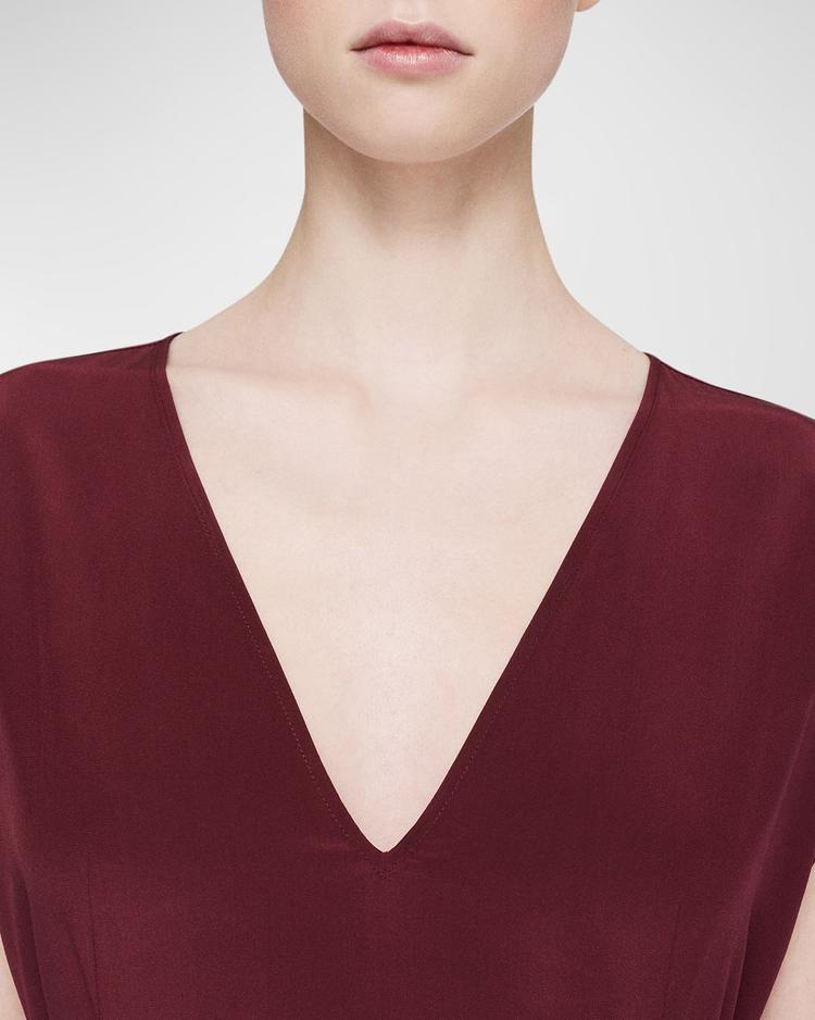 goodman handkerchief silk maxi dress