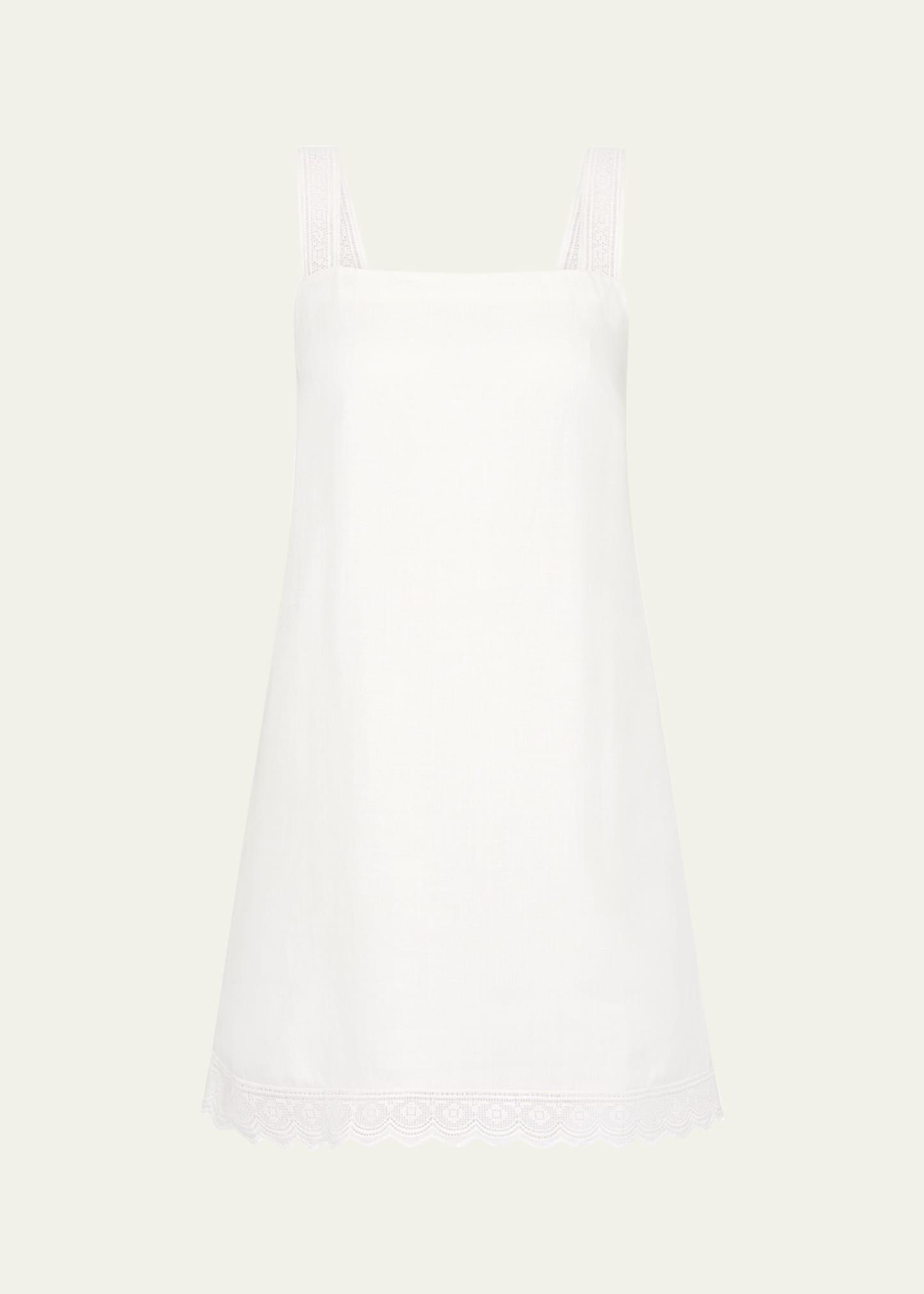 grace lace-trim mini dress