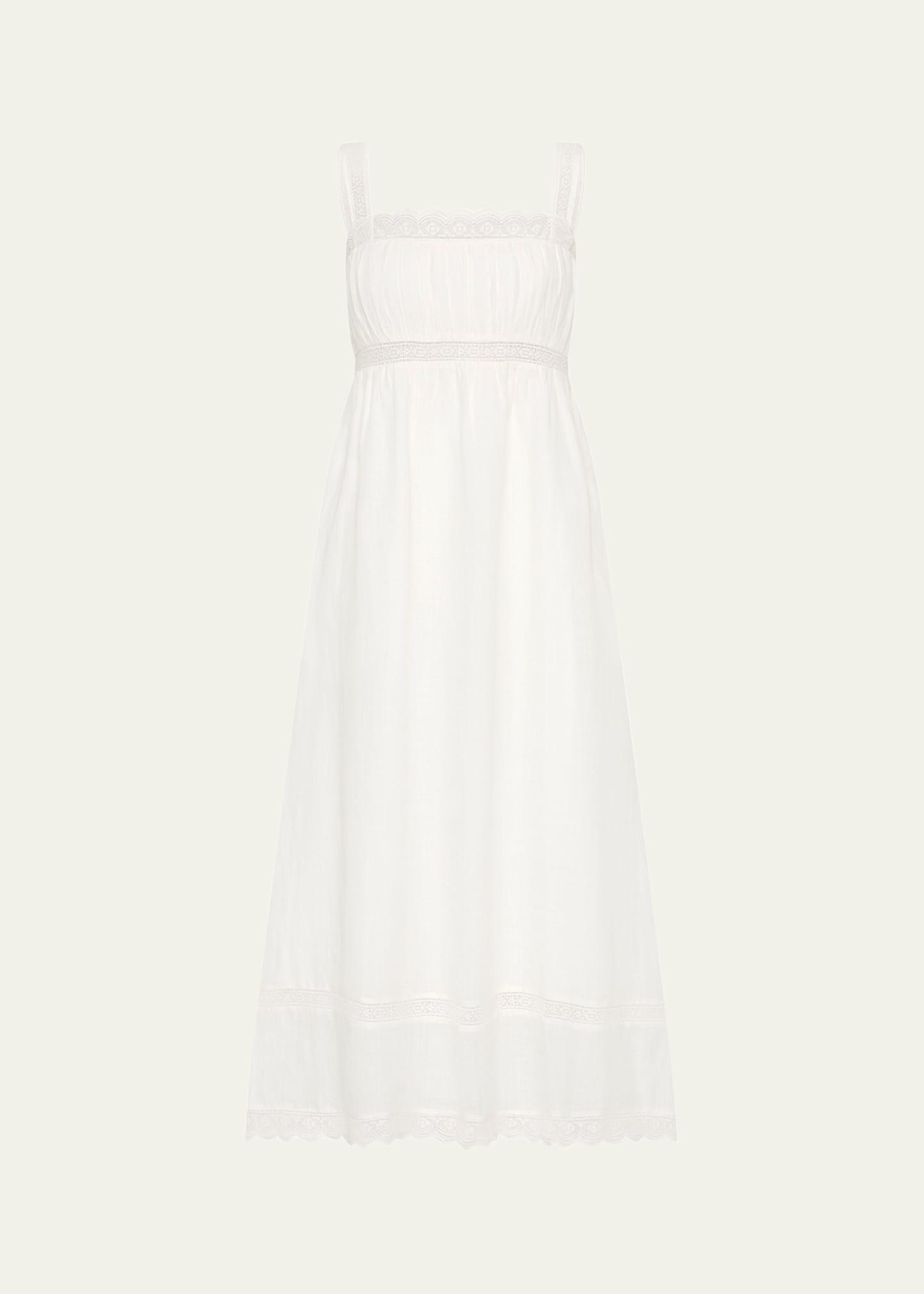 grace lace-trim shift dress