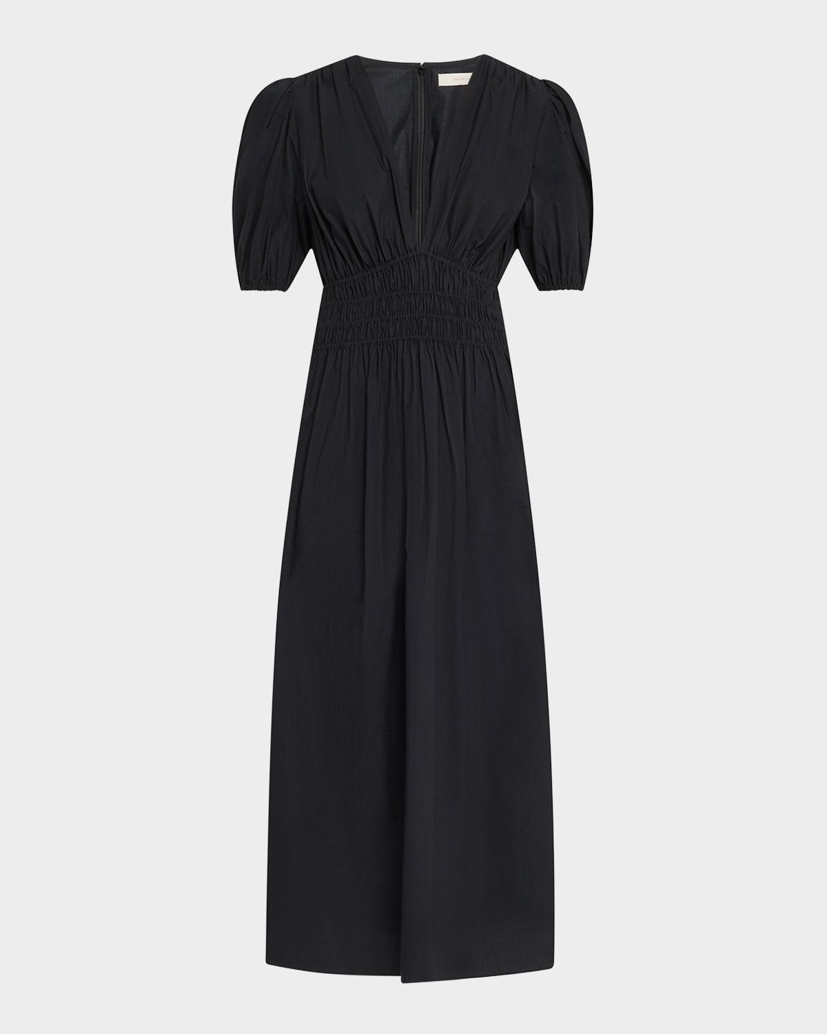 grace linen midi dress