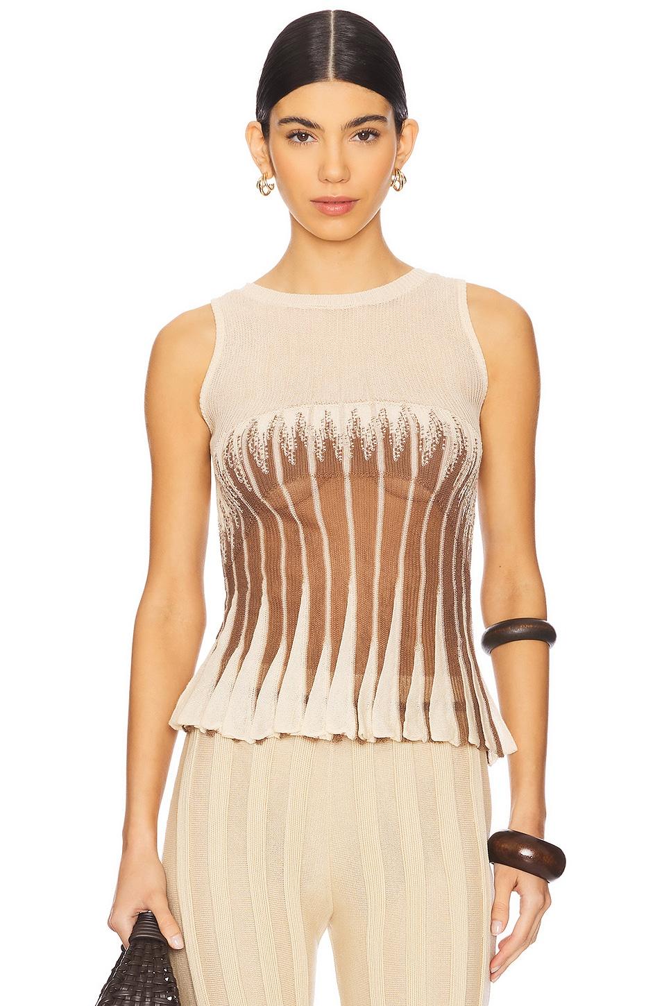 gradflare sleeveless top