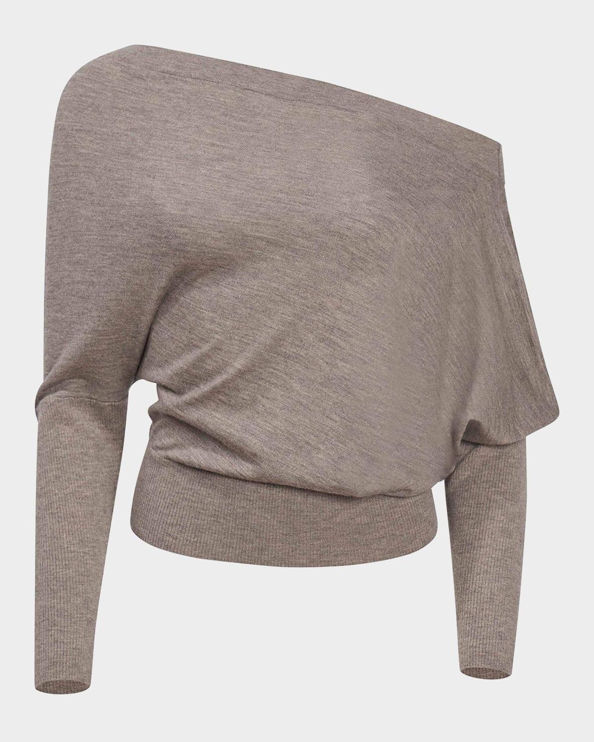 grainge cashmere off-shoulder sweater