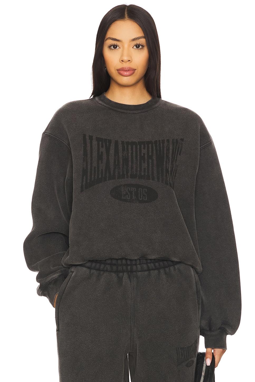 graphic crewneck sweatshirt