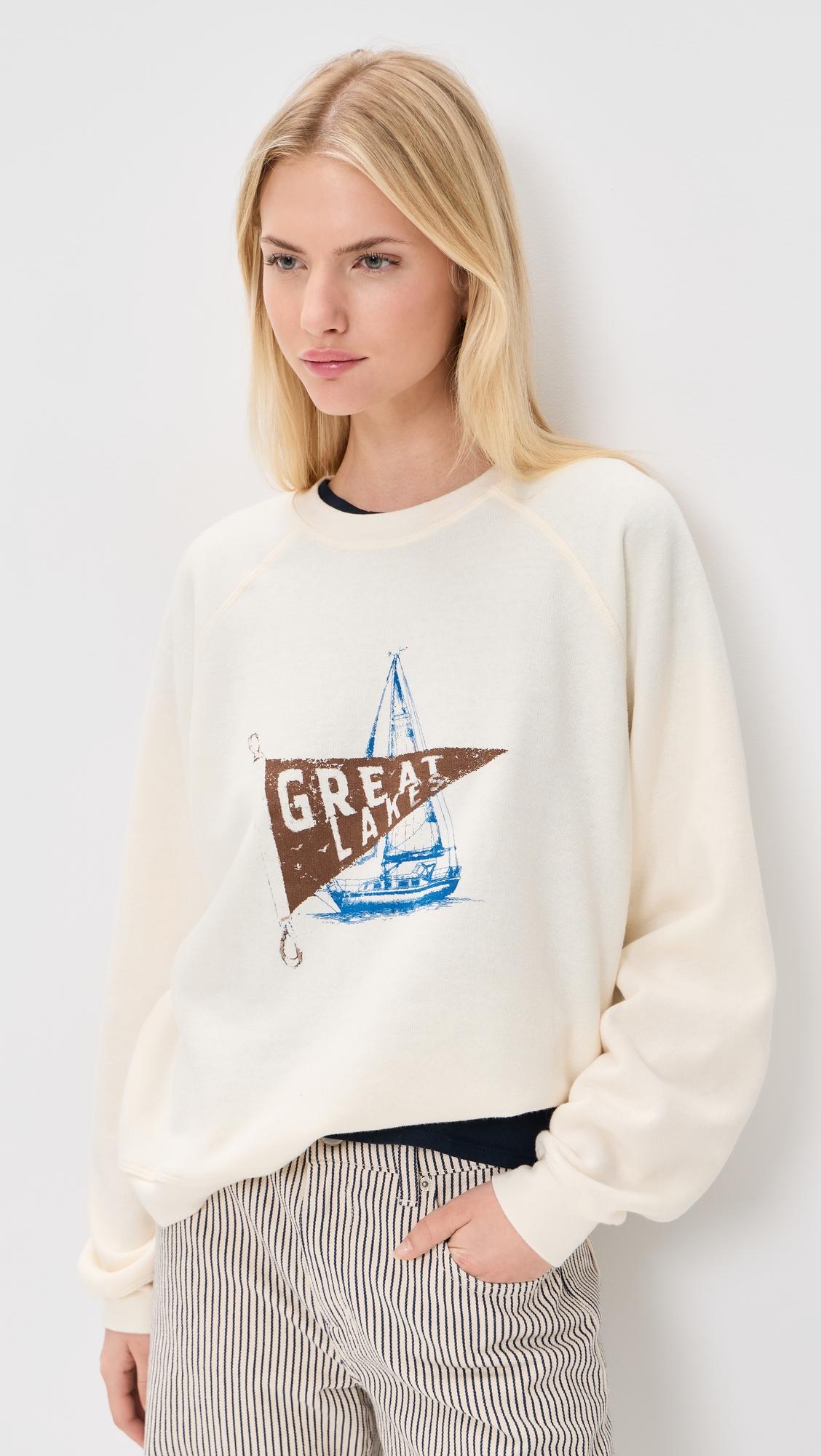 great lakes raglan crew tee