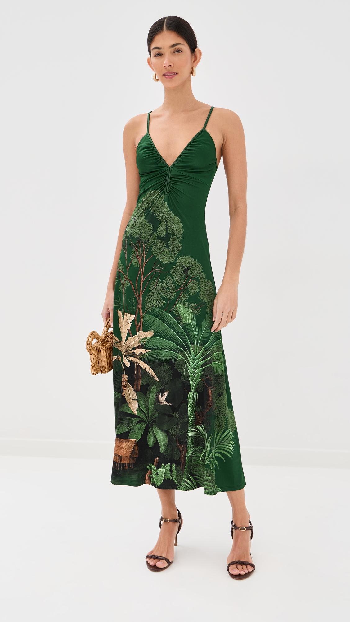 green nuestra tierra ankle dress