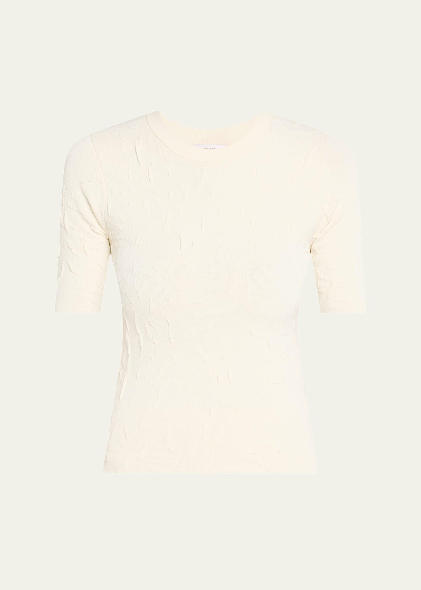 greene knit textured top
