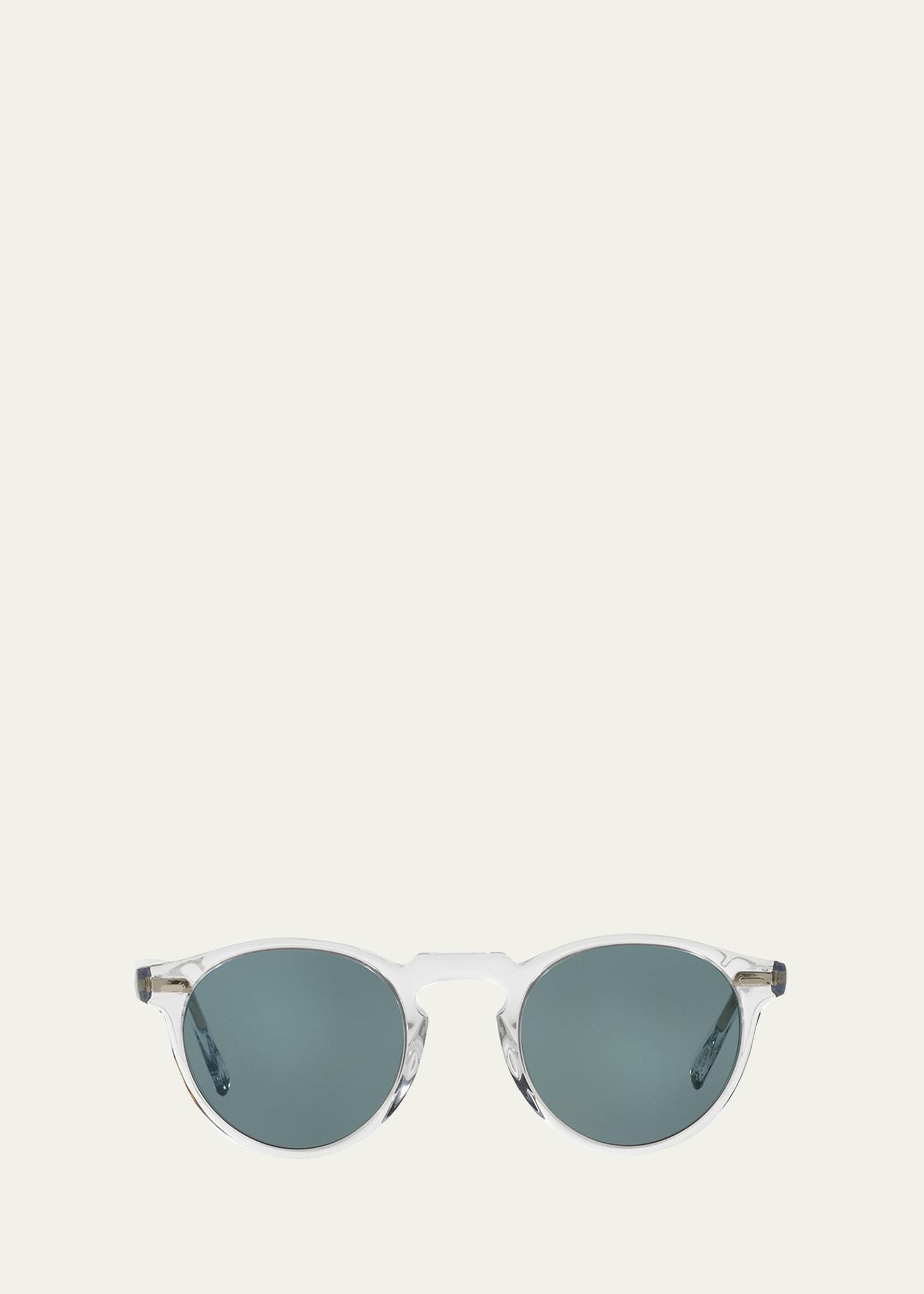 gregory peck round acetate sunglasses
