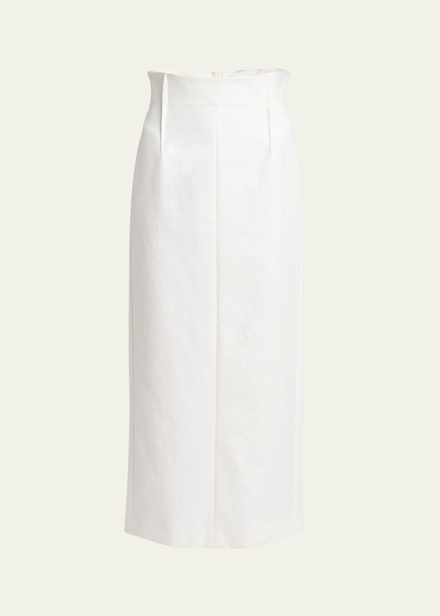 greta cotton midi skirt