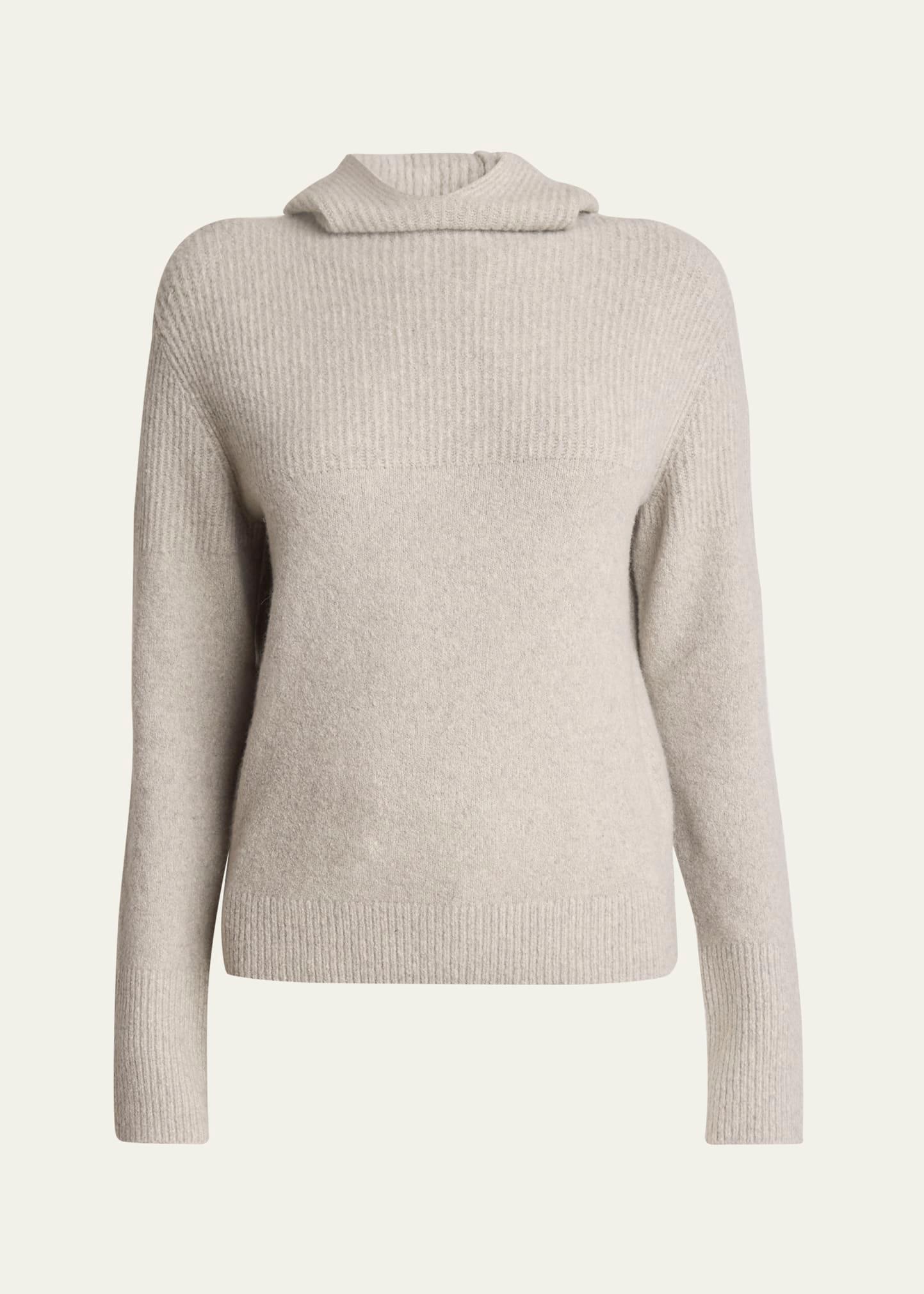 greta lofty cashmere hooded sweater