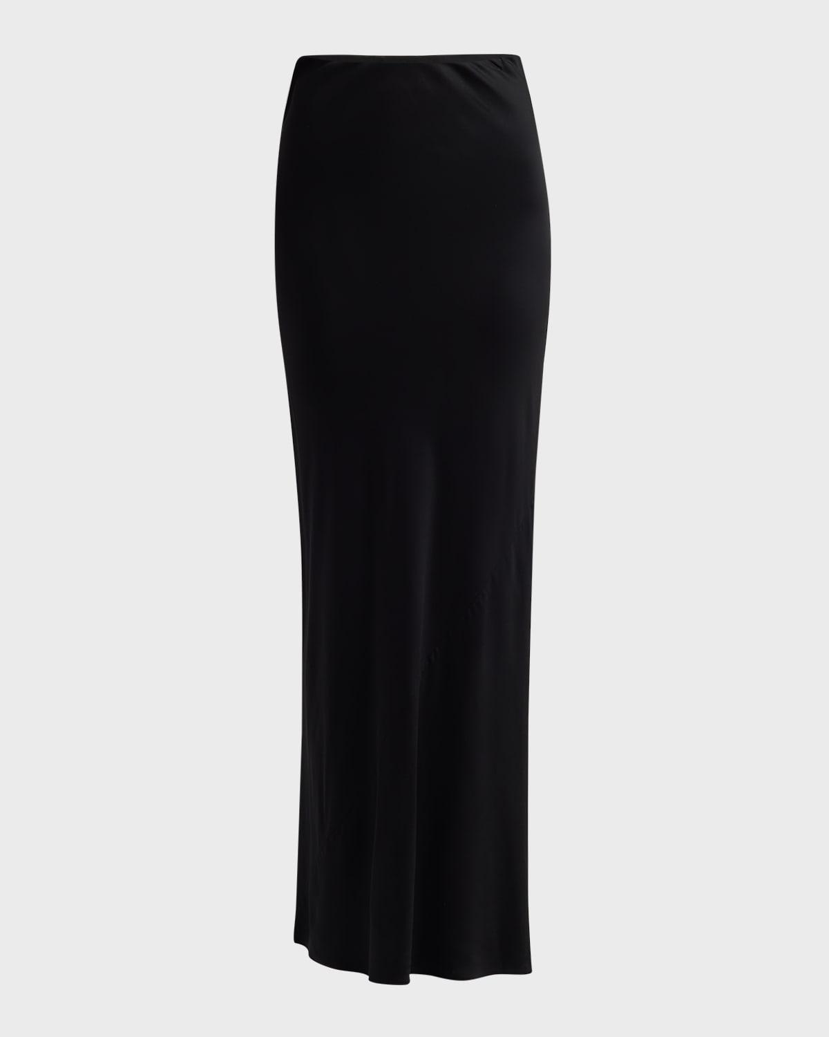 greta satin maxi skirt