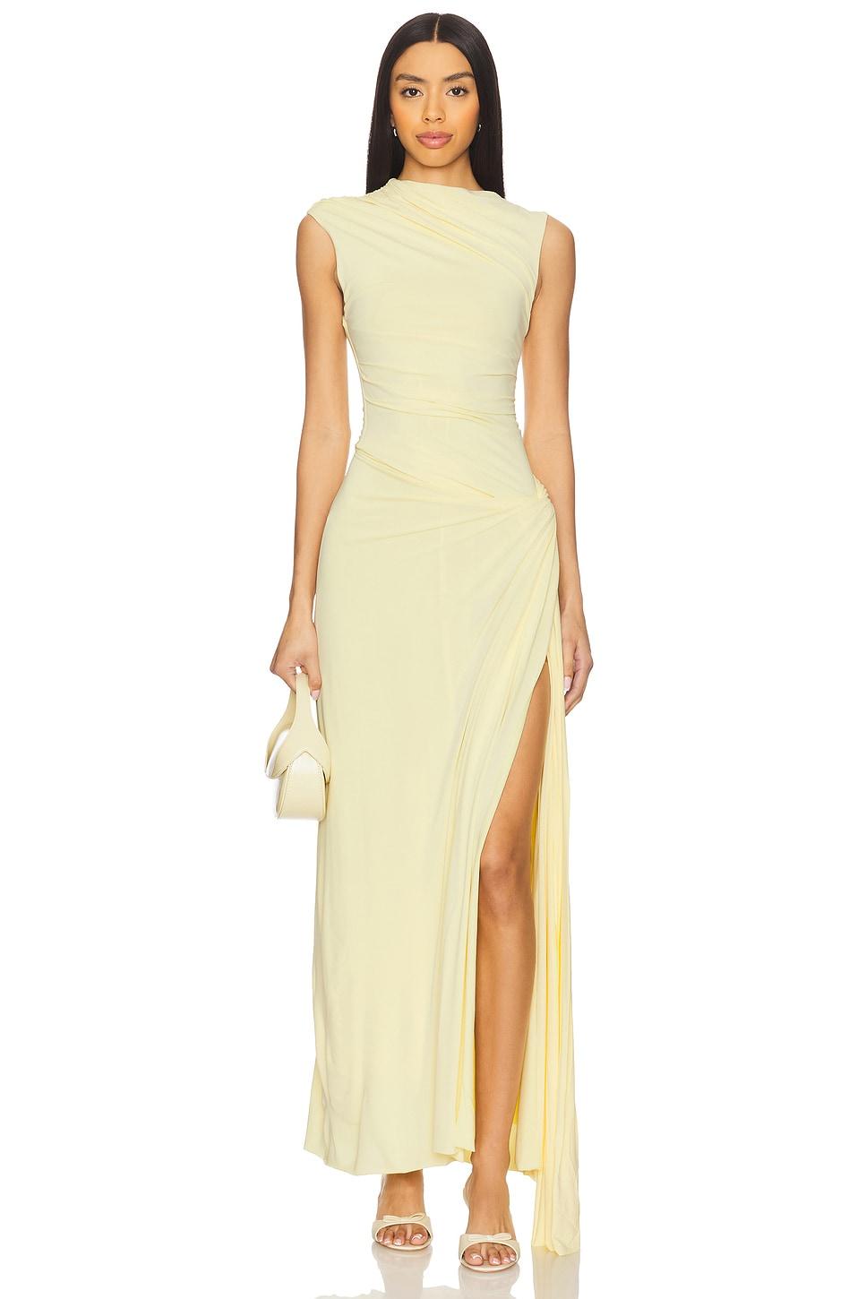 greta twist maxi dress