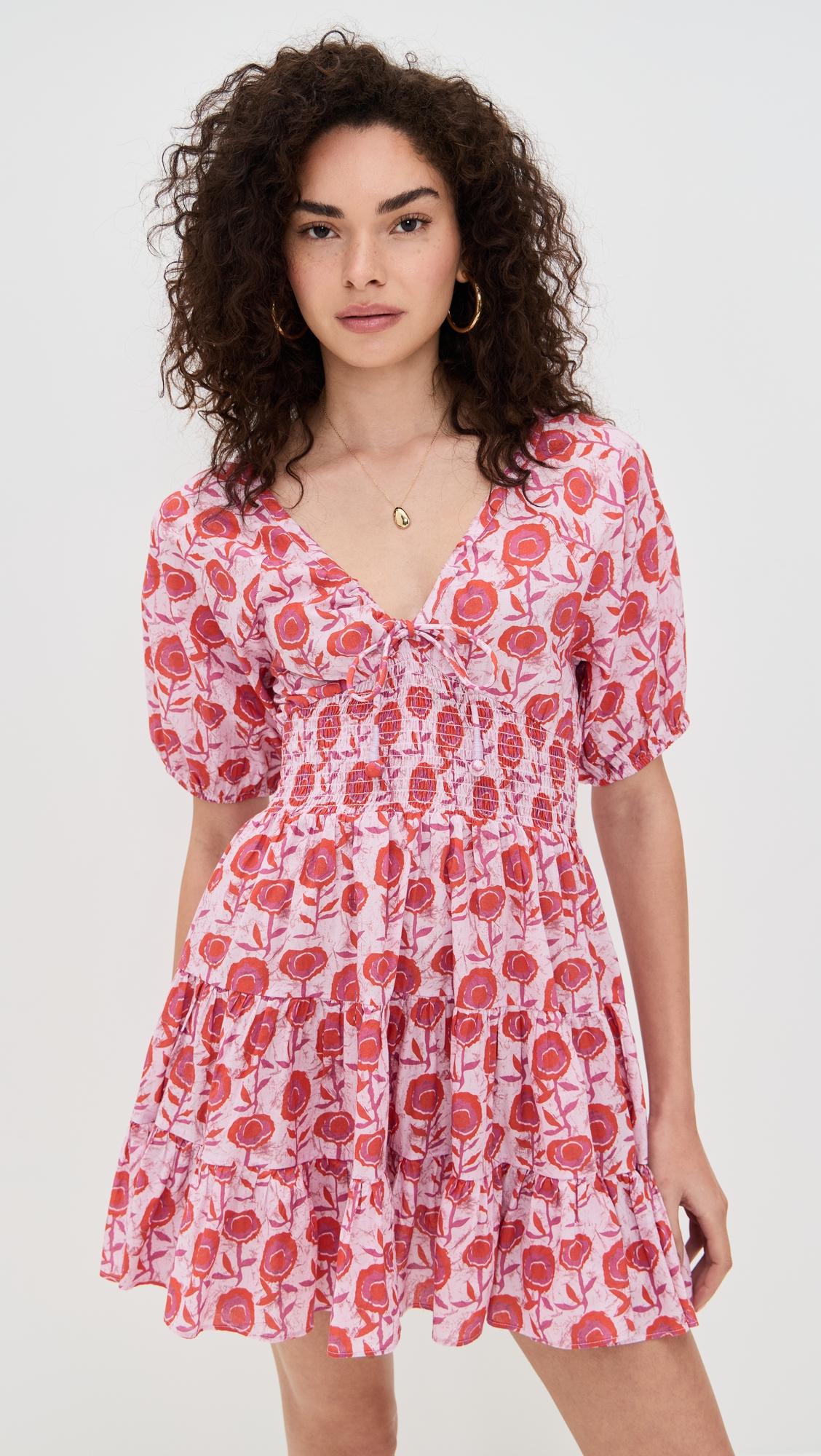 greyson batik mini dress