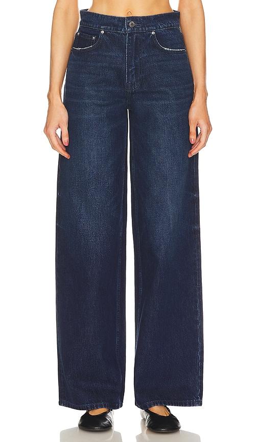grlfrnd angelina baggy slouch jeans in blue.