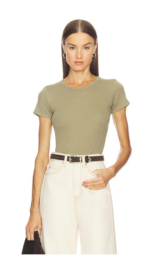 grlfrnd baby tee in olive.