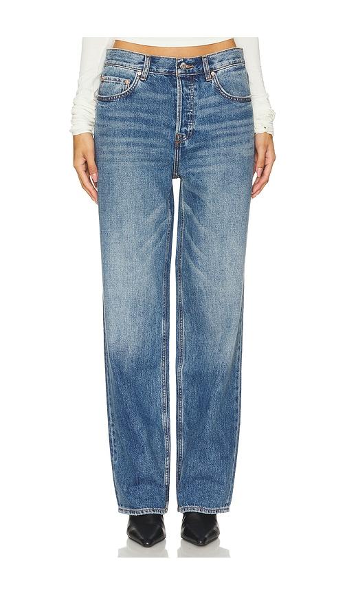 grlfrnd bella low rise boyfriend in denim-medium.