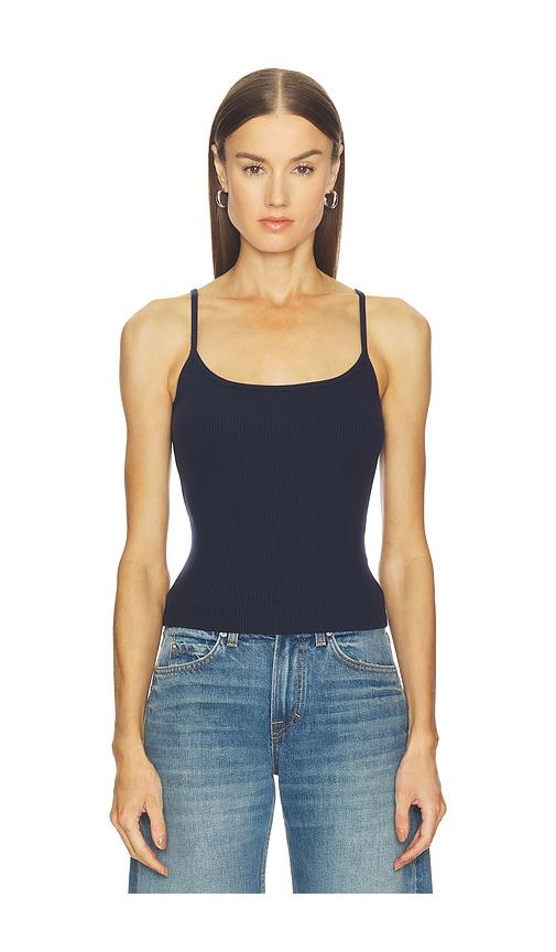 grlfrnd essential cami in navy.