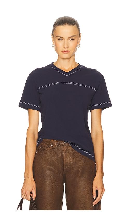 grlfrnd football tee in navy.
