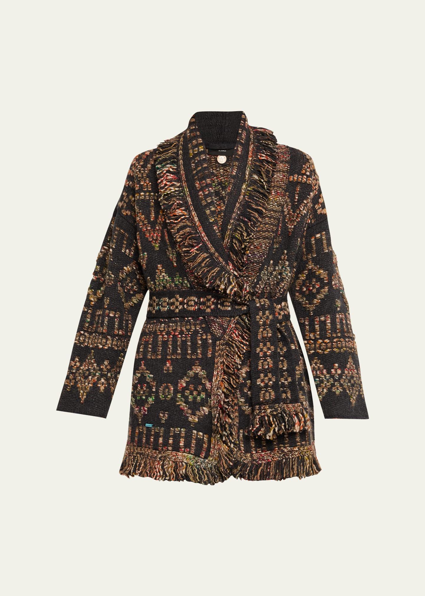 grunge beat wrap cardigan