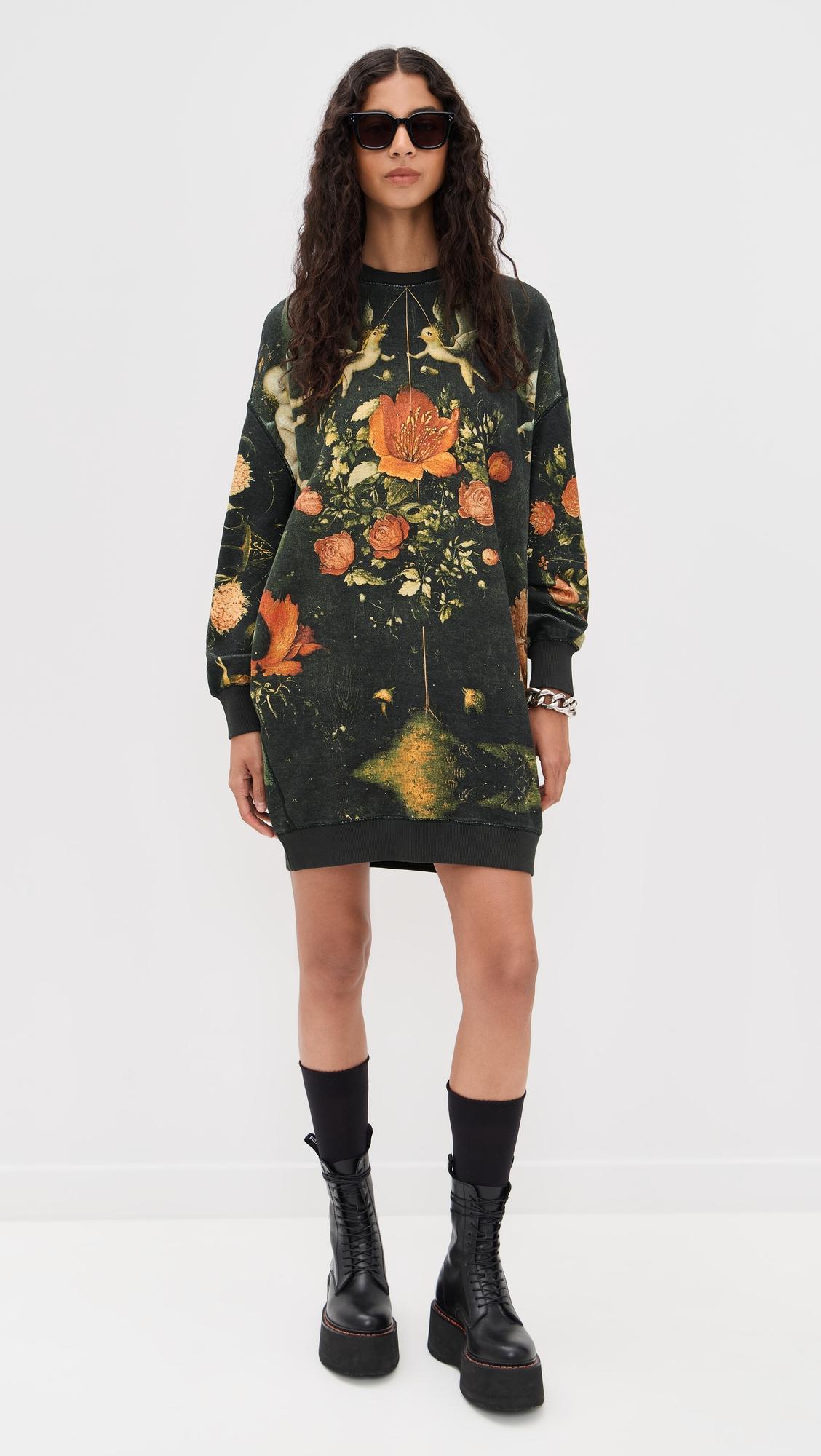 grunge sweatshirt dress